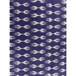 Handwoven Blue-White Authentic Ikat Cotton Fabric