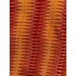 Traditional Handwoven Cotton Red-Yellow Ikat Fabric