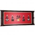 Wrought Iron Tribal Musical Group Wall Hanging
