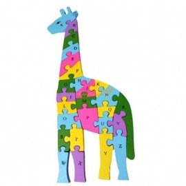 26 Pieces Wooden Jigsaw Puzzle - Giraffe 