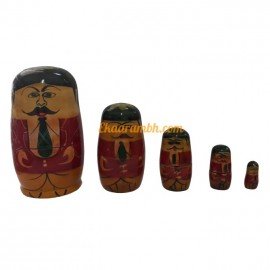 Etikoppaka Lacquered Indian Men Six Piece Set