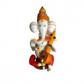 Lacquered Etikoppaka Wooden Ganesha