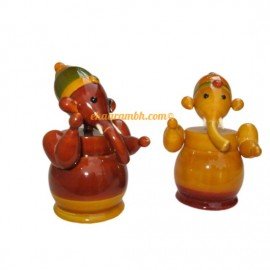 Wooden Lord Ganesha Set of 2