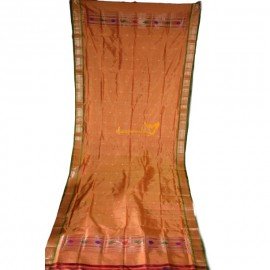Handwoven Pure Silk Paithani  Nareli Kath Border Dupatta