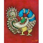 Traditional Peacock Tanjore Painting