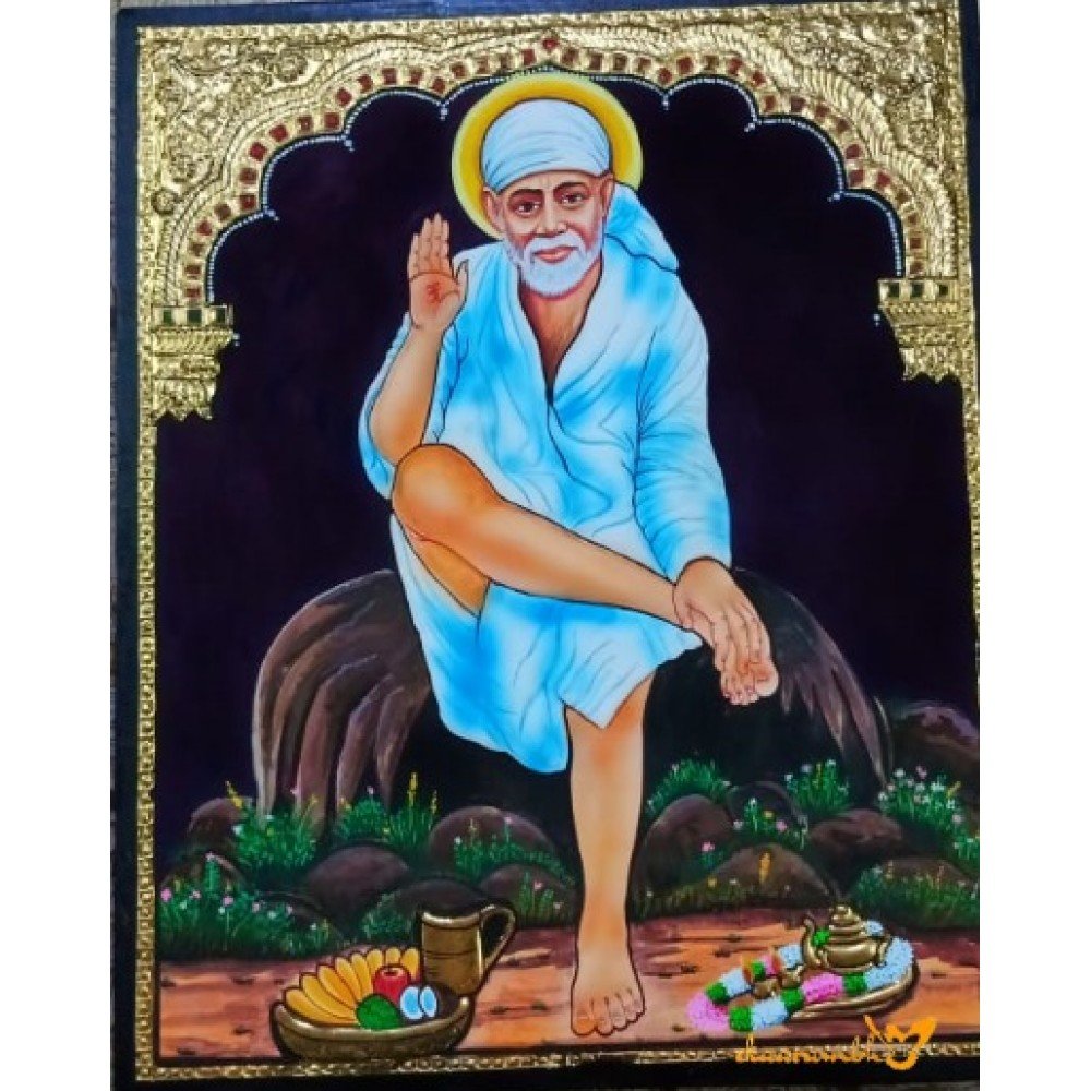 Shirdi Sai Baba Tanjore Painting | ekaarambh.com