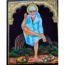 Shirdi Sai Baba Tanjore Painting